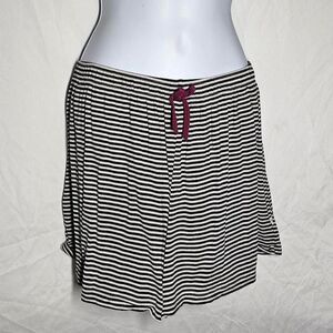 Y2K emo grunge style striped mini shorts